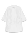 Shiatzy Chen Jacquard Coat In White