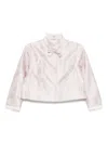 Shiatzy Chen Jacquard Jacket In Purple