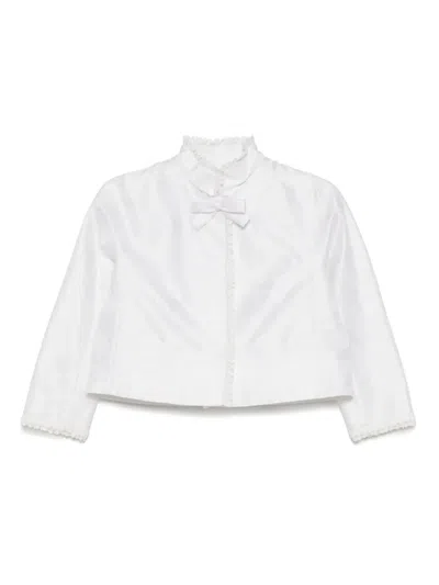 Shiatzy Chen Jacquard Jacket In White