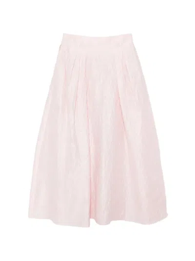 Shiatzy Chen Jacquarded Skirt In Multi