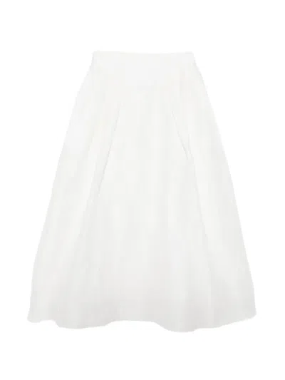 Shiatzy Chen Jacquarded Skirt In White