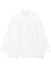 Shiatzy Chen Lace Embroidery Oversized Jacket In 白色