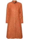 Shiatzy Chen Libre Collection Coat In 橘色