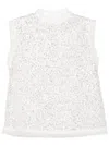 Shiatzy Chen Libre Collection Sequin Top In Grey