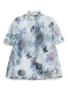 Shiatzy Chen Mandarin-collar Printed Shirt In Grey