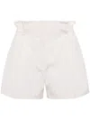 Shiatzy Chen Plenteous Crease-effect Shorts In White