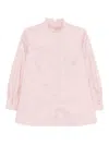 Shiatzy Chen Scape-of-curve Embroidered Shirt In Pink