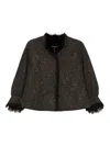 Shiatzy Chen Scape-of-curve Jacket In Green