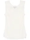 Shiatzy Chen Sense Of Ink Collection Silk Vest In 白色