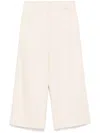 Shiatzy Chen Straight Trousers In Neutrals