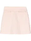 Shiatzy Chen Tweed A-line Miniskirt In Pink