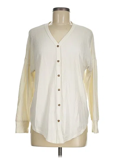 Pre-owned Shiela Rose Cardigan Sweater In White