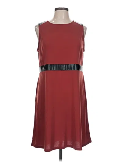 Pre-owned Shiela Rose Casual Dress In Burgundy