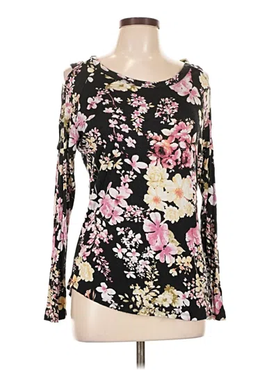 Pre-owned Shiela Rose Long Sleeve Blouse In Black