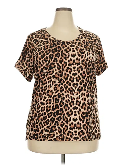 Pre-owned Shiela Rose Short Sleeve T-shirt In Brown