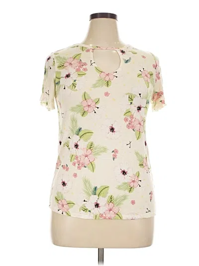 Pre-owned Shiela Rose Short Sleeve T-shirt In Ivory