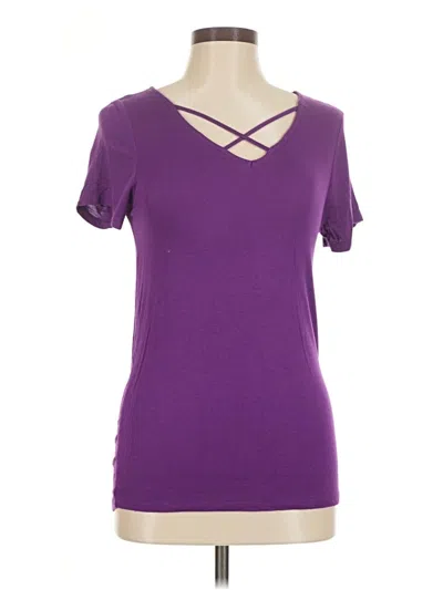 Pre-owned Shiela Rose Short Sleeve T-shirt In Purple