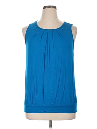 Pre-owned Shiela Rose Sleeveless Blouse In Blue