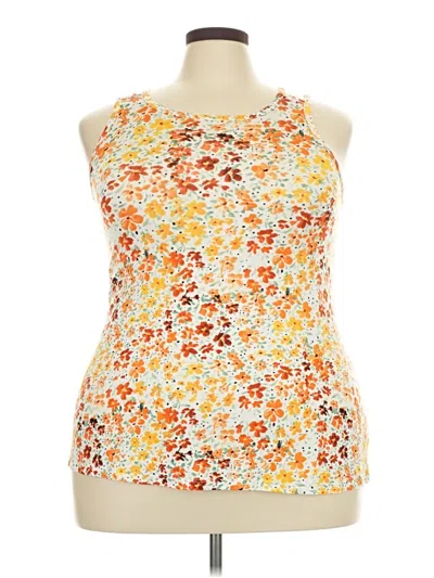Pre-owned Shiela Rose Sleeveless Blouse In Orange