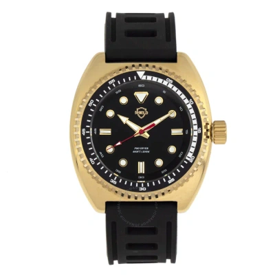 Shield Dreyer Quartz Black Dial Men's Watch Sldsh107-5 In Black / Gold / Gold Tone