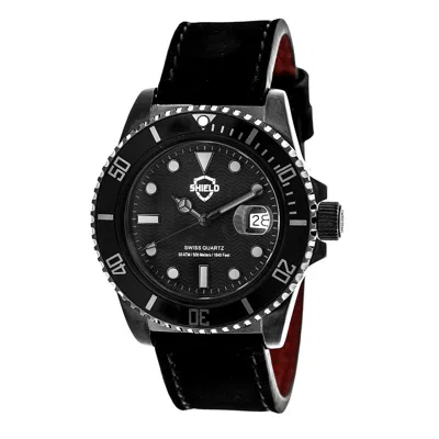 Shield Shielf Cousteau Black Dial Swiss Quartz Men's Watch Sh0808