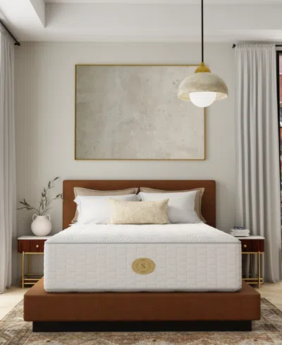 Shifman Flourish 16" Plush Tight Top Mattress, Twin In White