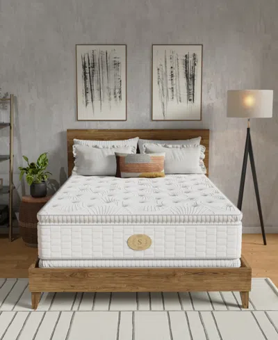 Shifman In Bloom 18" Plush Pillow Top Mattress, King In White