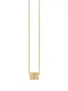 Shihara 18kt Yellow Gold 01 Diamond Cube Necklace In Gold