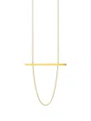 Shihara 18kt Yellow Gold Bar Necklace In Gold