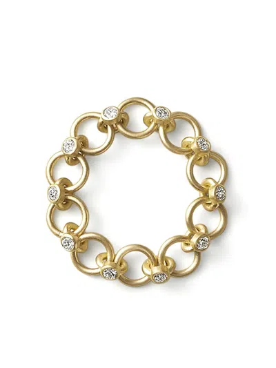 Shihara 18kt Yellow Gold Link 02 Diamond Ring