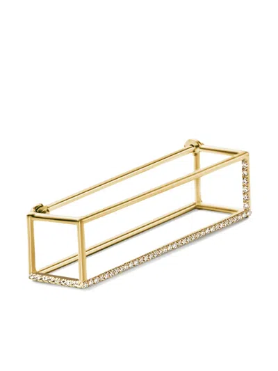 Shihara 18kt Yellow Gold Prism 30 Diamond Single Earring In 金色