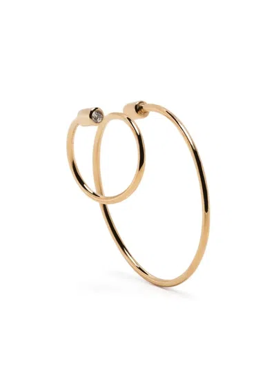 Shihara 18kt Twist Curl Gelbgoldohrring Mit Diamanten In Gold