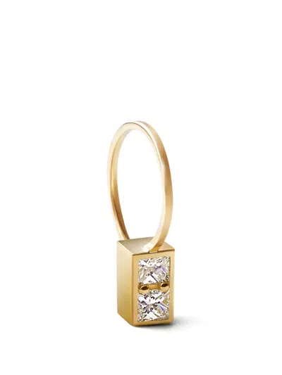 Shihara Box-shaped Diamond Earring In Gold