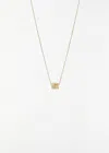 Shihara Diamond Cube Necklace In Gold