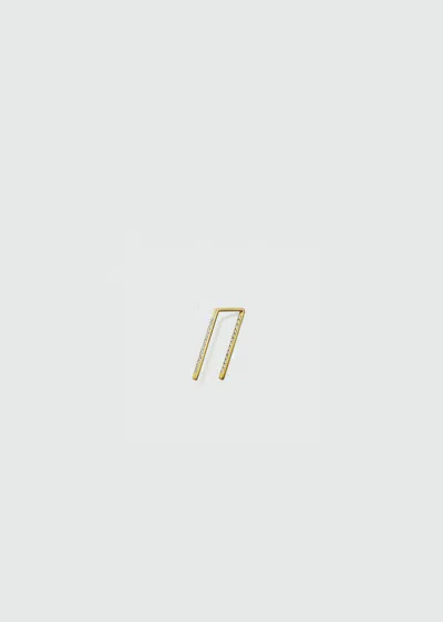 Shihara Diamond Post Earring 0202 In 18k Yellow Gold