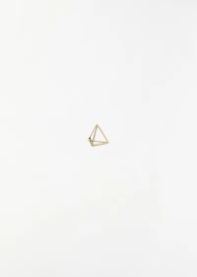 Shihara Diamond Triangle Earring 15 In 18k Yellow Gold