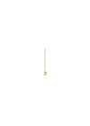 Shihara Half Pearl Chain Earring 90° In 18k Yellow Gold