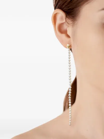 Shihara Node Pearl Strand In Gold