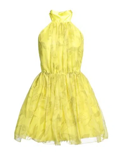 Shiki Woman Mini Dress Acid Green Size 10 Polyester