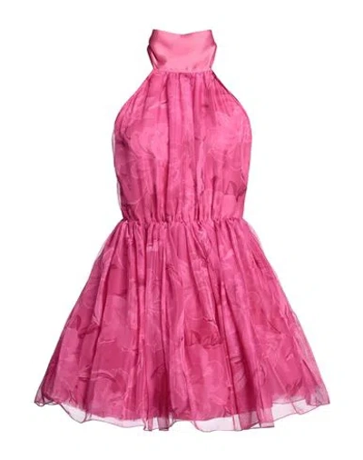 Shiki Woman Mini Dress Fuchsia Size 10 Polyester In Pink