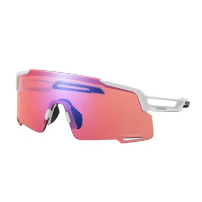 Shimano Equinox White Glasses Ridescape Rd Lenses In Silver
