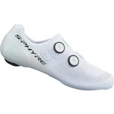 Pre-owned Shimano Rc903 S-phyre Road Cycling Shoes - White