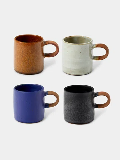 Shin Ki-bok Ceramic Coffee Cups (set Of 4) In Multi