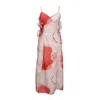 Shinaraa Women's Pink / Purple / Red Spaghetti Strap Maxi Dress