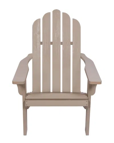 Shine Co. Adirondack Chair With Hydro-tex Finish In Grey