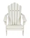 Shine Co. Adirondack Chair With Hydro-tex Finish In Off-white