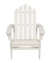 Shine Co. Adirondack Folding Chair With Hydro-tex Finish In Off-white