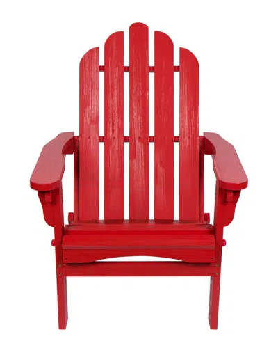 Shine Co. Marina Ii Adirondack Chair With Hydro-tex Finish In Red
