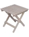 Shine Co. Adirondack Folding Table With Hydro-tex Finish In Grey
