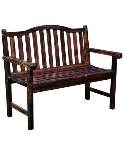 Shine Co. Belfort Garden Bench In Brown
